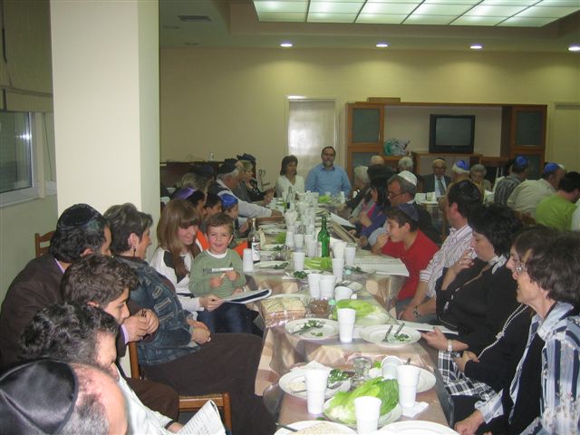 Community members celebrating Peshah Center (Easter) - April 2007